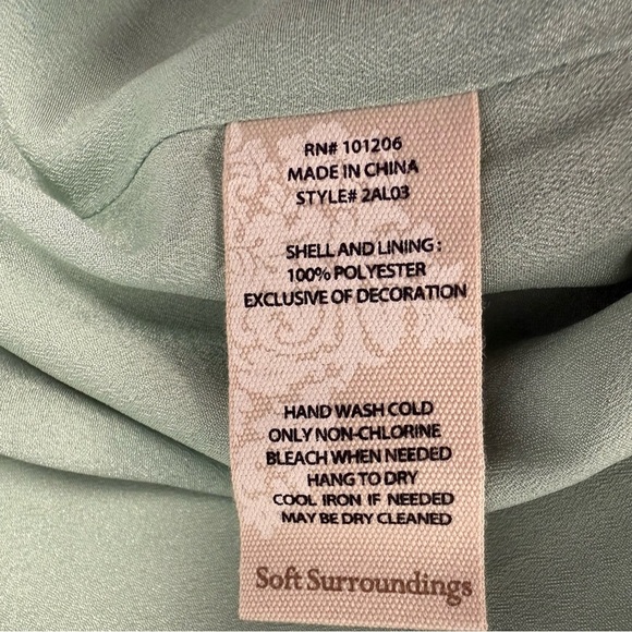 Soft Surroundings Izumi Kimono Sleeve Tunic Top M Embroidered Mixed  Patchwork - Picture 10 of 10